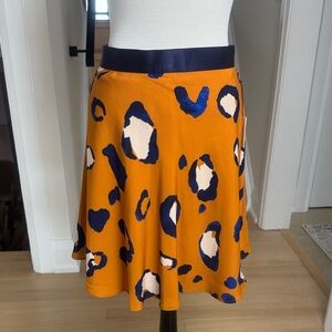 NWT 3.1 Phillip Lim Orange and Blue Skater Skirt Size 16